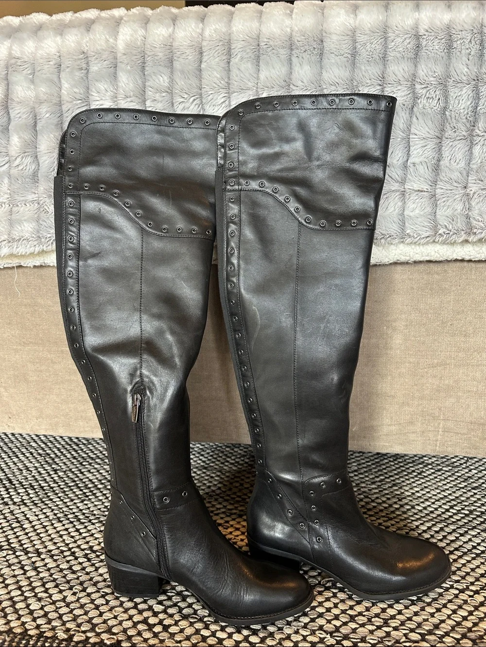 Vince Camuto Over the Knee Leather Boots